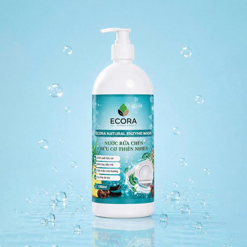 Nước rửa chén hữu cơ thiên nhiên Ecora